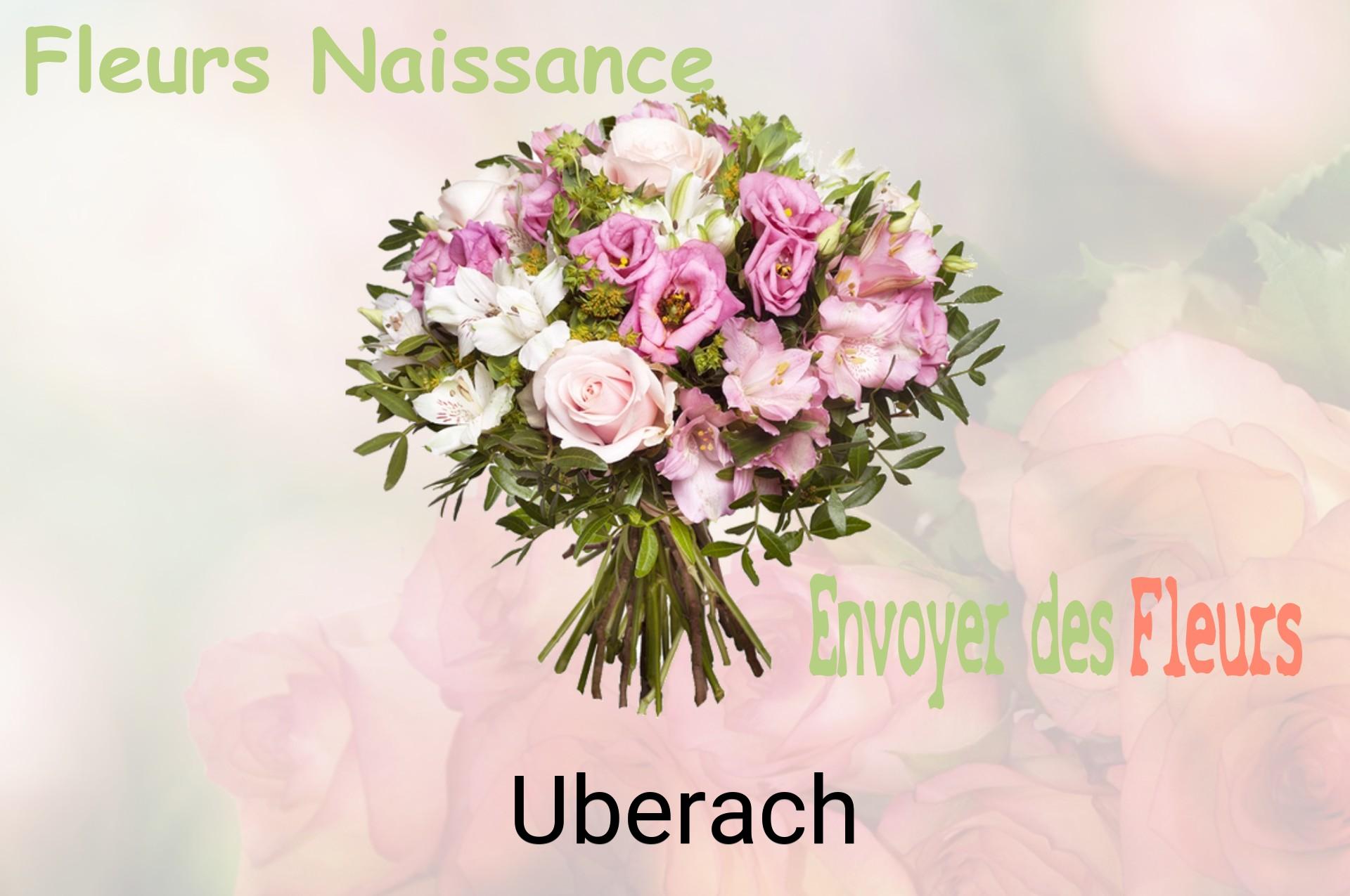 Bouquet de fleurs de naissance livré à Uberach